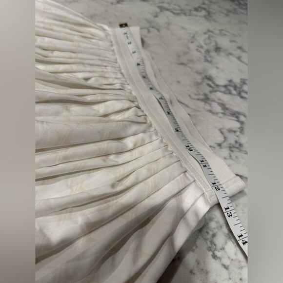 Tuckernuck Cream Pleated Logo Mini Skirt Tennis‎ Golf- Xs - Picture 3 of 8